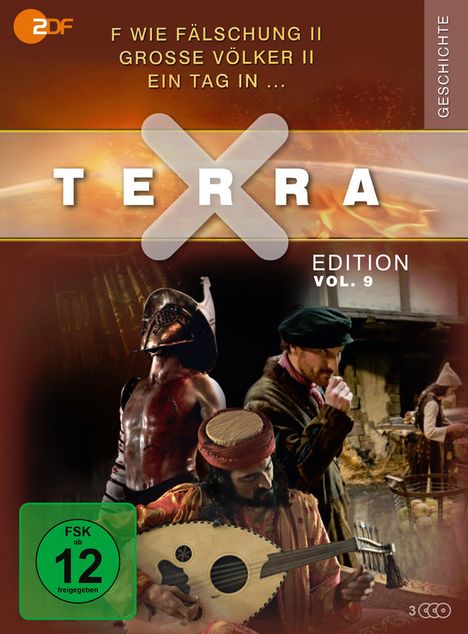 Terra X Vol. 9: F wie Fälschung II / Große Völker II / Ein Tag in..., 3 DVDs