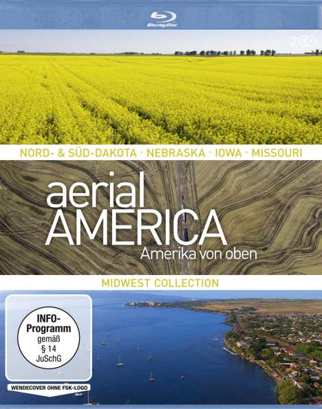 Aerial America - Amerika von oben: Midwest Collection (Blu-ray), 2 Blu-ray Discs