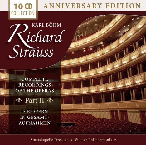 Richard Strauss (1864-1949): Karl Böhm dirigiert Opern von Richard Strauss (Gesamtaufnahmen) Vol.2, 10 CDs