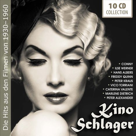 Filmmusik: Kino Schlager: Die Hits aus den Filmen von 1930 - 1960, 10 CDs