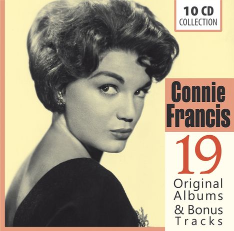 Connie Francis: 19 Original Albums &amp; Bonus Tracks, 10 CDs