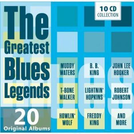 The Greatest Blues Legends - 20 Original Albums, 10 CDs