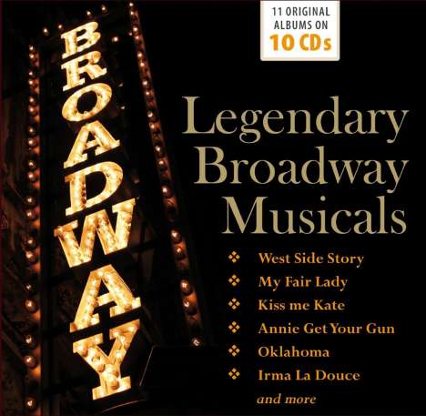 Musical: Legendary Broadway Musicals, 10 CDs