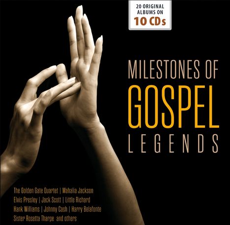 Milestones Of Gospel Legends - Original Albums, 10 CDs