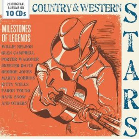 Country &amp; Western Stars: Milestones Of Legends, 10 CDs