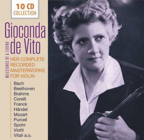 Gioconda De Vito - Her Complete Recorded Masterworks for Violin, 10 CDs
