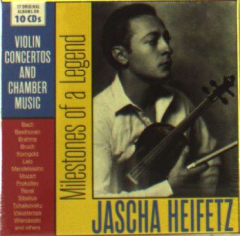 Jascha Heifetz - Milestones of a Legend, 10 CDs