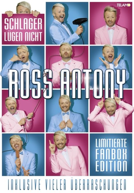 Ross Antony: Schlager lügen nicht (limitierte Fanbox), 1 CD, 1 DVD und 3 Merchandise