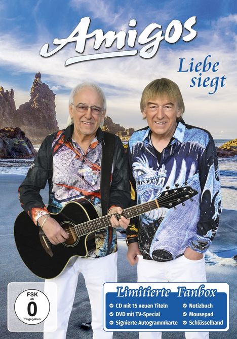 Die Amigos: Liebe siegt (limitierte Fanbox), 1 CD und 1 DVD