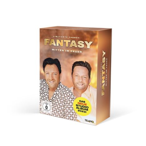 Fantasy: Mitten im Feuer (limitierte Fanbox), 1 CD, 1 DVD, 1 T-Shirt und 1 Merchandise