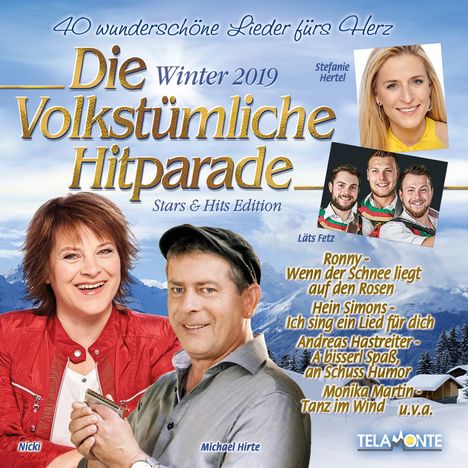 Die volkstümliche Hitparade Winter 2019, 2 CDs