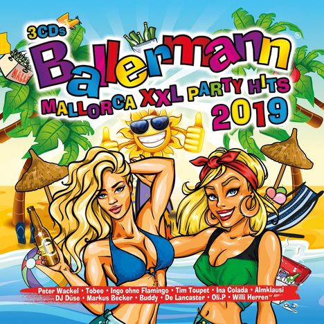 Ballermann Mallorca XXL: Party Hits 2019, 3 CDs