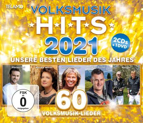 Volksmusik Hits 2021, 2 CDs und 1 DVD