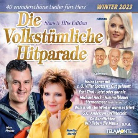 Die Volkstümliche Hitparade Winter 2023, 2 CDs