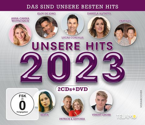 Unsere Hits 2023, 2 CDs und 1 DVD