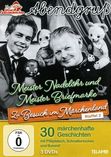 Unser Sandmännchen - Abendgruß: Zu Besuch im Märchenland - Staffel 2, 3 DVDs