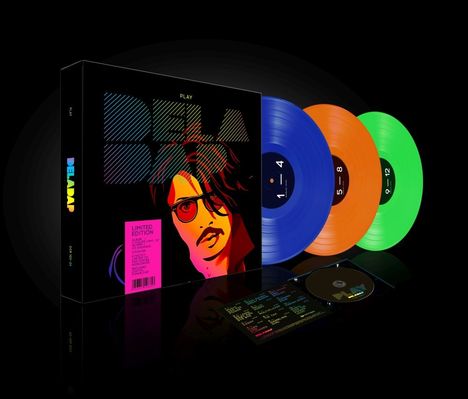 DelaDap: Play (Limited Numbered Edition) (Box Set) (Colored Vinyl) (+Poster), 3 LPs und 1 CD