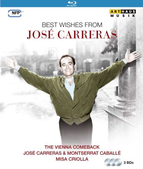 Jose Carreras - Best Wishes From Jose Carreras, 3 Blu-ray Discs