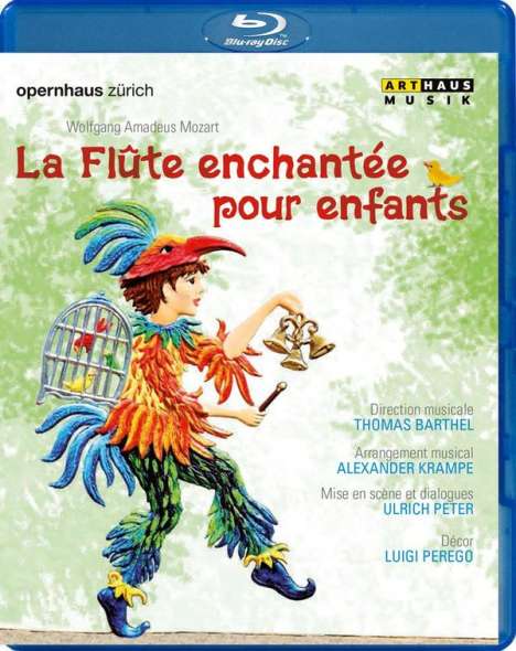 La Flute enchantee pour enfants, Blu-ray Disc