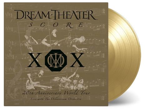 Dream Theater: Score: 20th Anniversary World Tour (180g) (Limited-Numbered-Edition) (Golden Vinyl), 4 LPs