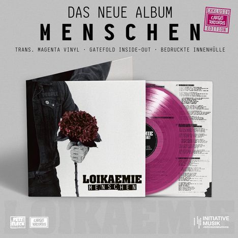 Loikaemie: Menschen (Limited Indie Edition) (Transparent Magenta Vinyl), LP