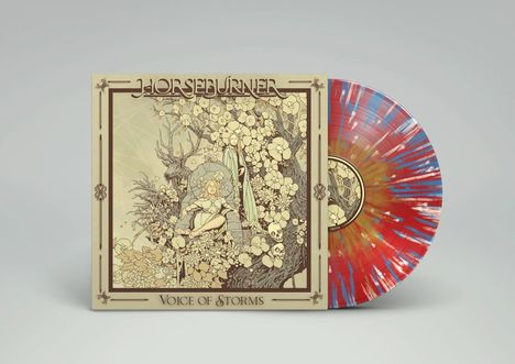 Horseburner: Voice Of Storms (Limited Huntress Edition) (Red W/ Pink, White &amp; Blue Splatter Vinyl), LP