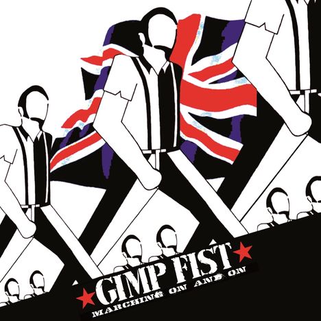 Gimp Fist: Marching On And On (clear w/ blue'n' black splatter LP), LP