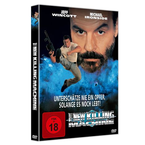 DVD-Cover mit den Namen "Jeff Wincott", "Michael Ironside", Text: "Unterschätze nie ein Opfer, solange es noch lebt!"