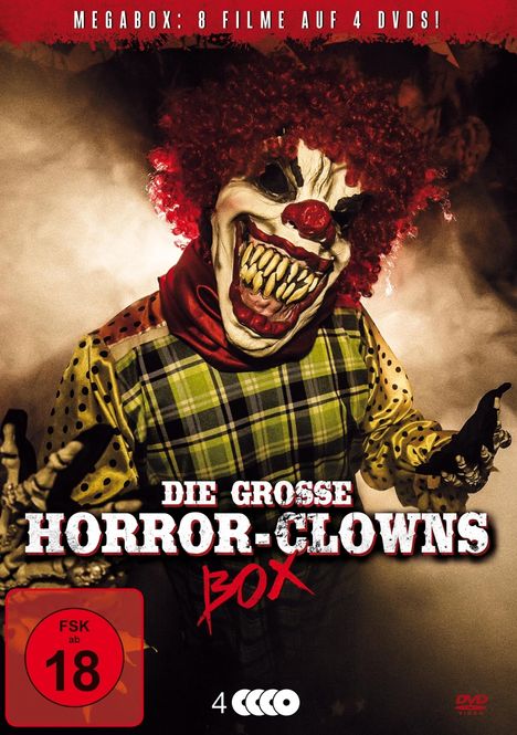 Die große Horror-Clowns Box, 4 DVDs