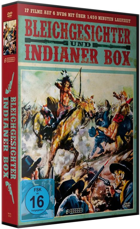 Bleichgesichter und Indianer Box (17 FIlme auf 6 DVDs), 6 DVDs