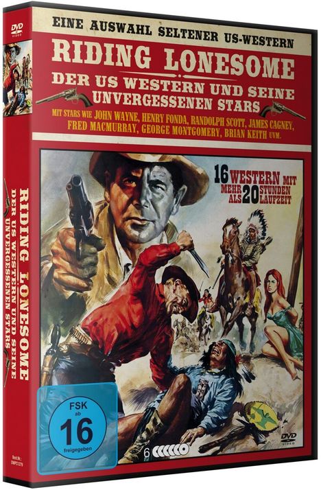 Riding Lonesome - Western Deluxe-Box (16 Filme auf 6 DVDs), 6 DVDs