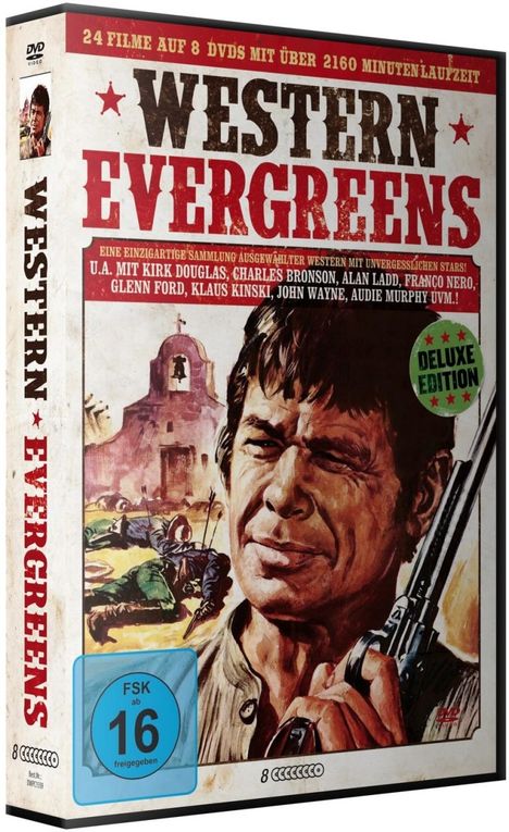 Western Evergreens (24 Films auf 8 DVDs inkl. Sheriff-Stern), 8 DVDs