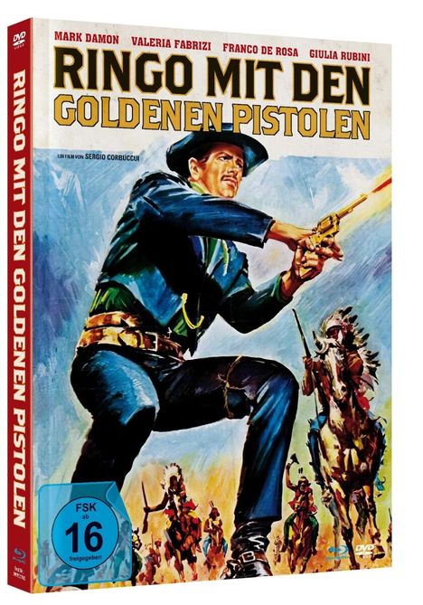 Ringo mit den goldenen Pistolen (Blu-ray &amp; DVD im Mediabook), 1 Blu-ray Disc und 1 DVD