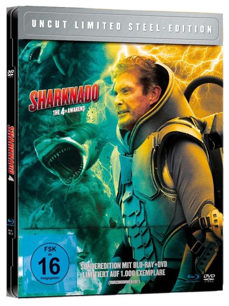 Sharknado 4 - The 4th Awakens (Blu-ray &amp; DVD im FuturePak), 1 Blu-ray Disc und 1 DVD