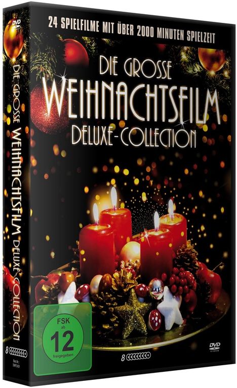 Die grosse Weihnachtsfilm Deluxe-Collection (24 Filme auf 8 DVDs), 8 DVDs