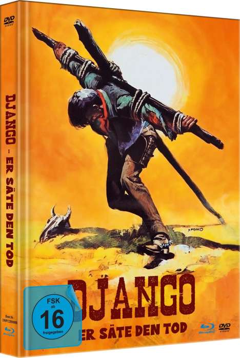 Django - Er säte den Tod (Blu-ray &amp; DVD im Mediabook), 1 Blu-ray Disc und 1 DVD