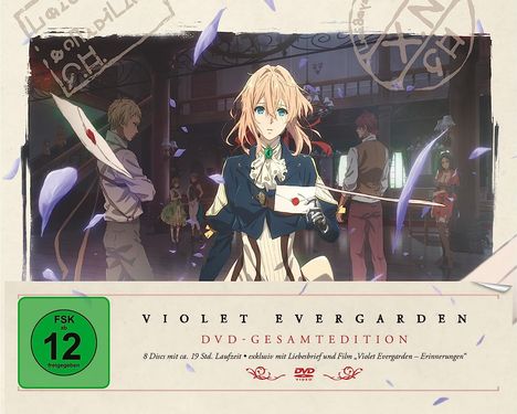 Violet Evergarden (Gesamtedition) (Limited Collector's Edition), 8 DVDs
