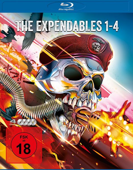 The Expendables 1-4 (Blu-ray), 4 Blu-ray Discs