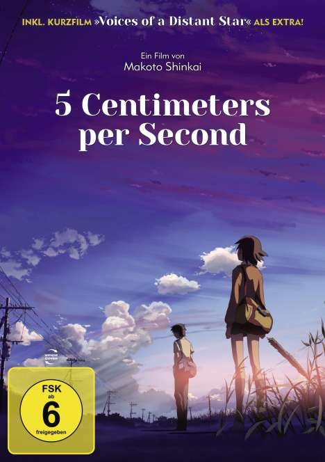 5 Centimeters Per Second, DVD