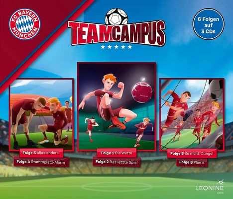 FC Bayern Team Campus (Hörspielbox 1), 3 CDs