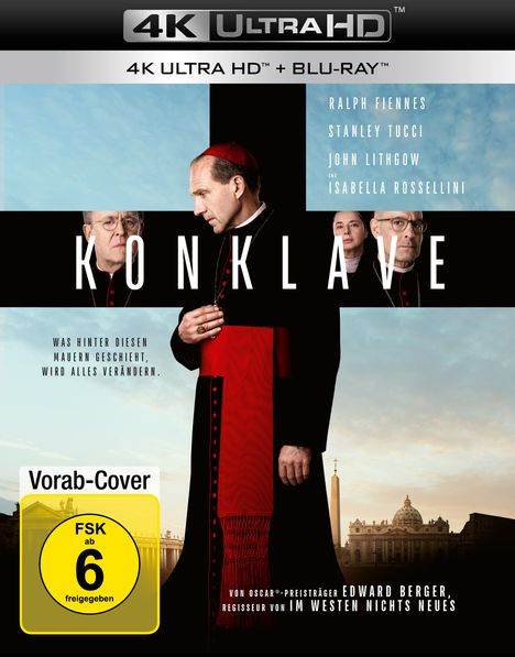 Konklave (Ultra HD Blu-ray &amp; Blu-ray), 1 Ultra HD Blu-ray und 1 Blu-ray Disc