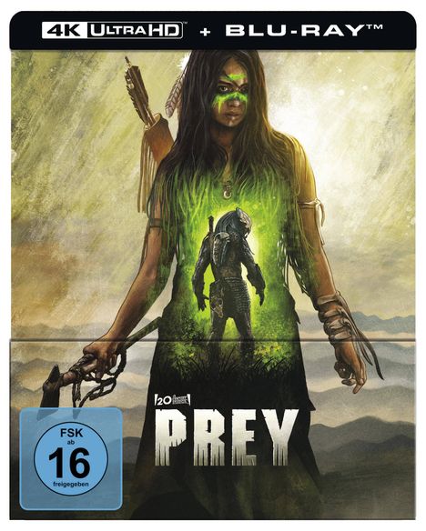 Prey (2022) (Ultra HD Blu-ray &amp; Blu-ray im Steelbook), 1 Ultra HD Blu-ray und 1 Blu-ray Disc