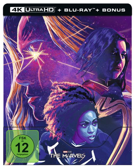 The Marvels (Ultra HD Blu-ray &amp; Blu-ray im Steelbook), 1 Ultra HD Blu-ray und 1 Blu-ray Disc
