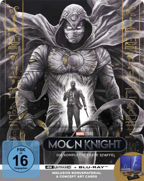 Moon Knight Staffel 1 (Ultra HD Blu-ray &amp; Blu-ray im Steelbook), 2 Ultra HD Blu-rays und 2 Blu-ray Discs