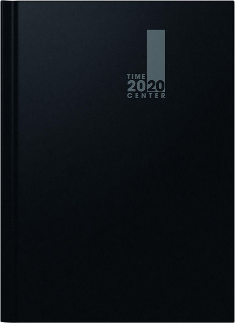 Brunnen Buchkalender 2020 Time Center, schwarz A4, Buch
