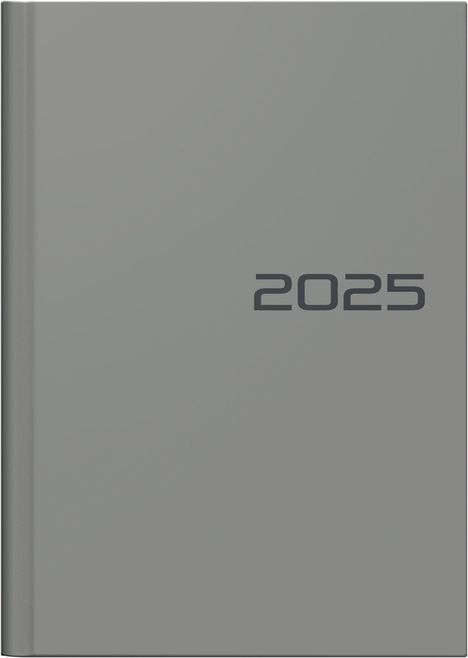 Brunnen 1079661635 Buchkalender Modell 796 (2025)| 2 Seiten = 1 Woche| A5| 128 Seiten| Balacron-Einband| grau, Buch