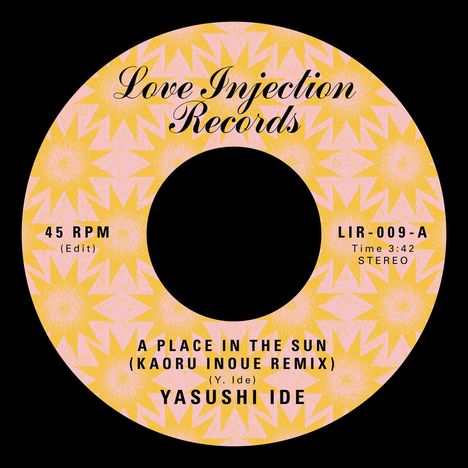 Yasushi Ide: A Place In The Sun (Yellow Translucent Vinyl), Single 7"
