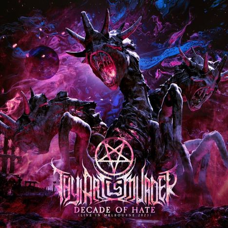 Thy Art Is Murder: Decade Of Hate (Live In Melbourne 2023) (Limited Edition) (Blue W/ Black &amp; Pink Splatter Vinyl), 2 LPs