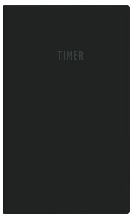 Grauer Hintergrund mit dem Wort "TIMER" in der Mitte. Schlichtes Design.