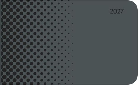 "2027" in der oberen rechten Ecke. Links ein Verlauf aus schwarzen Punkten auf grauem Hintergrund.